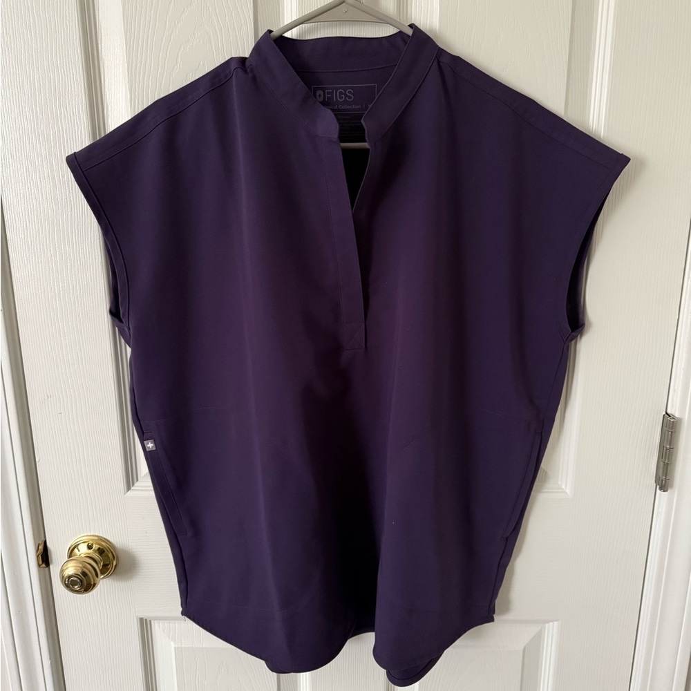 Figs Women's Deep Purple Blouse